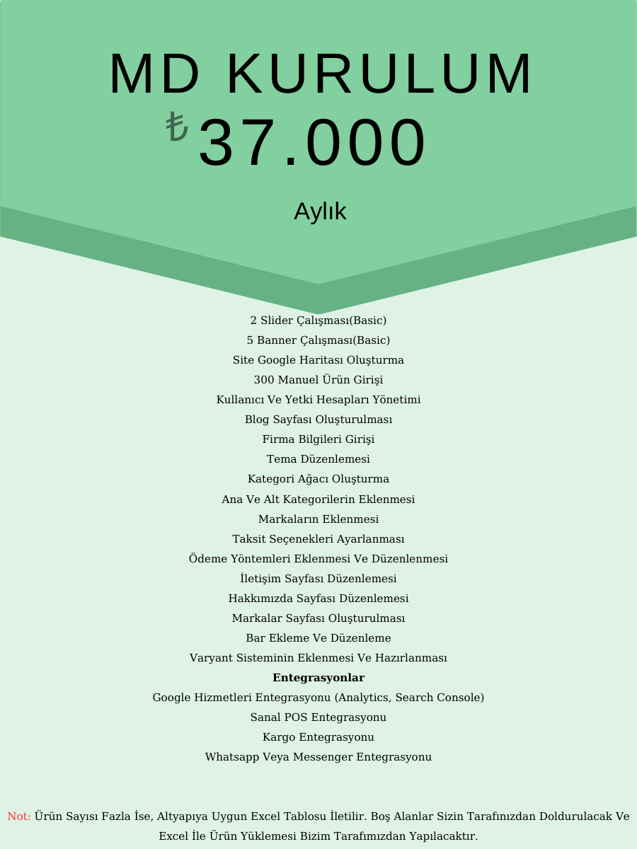 MD Kurulum Hizmeti