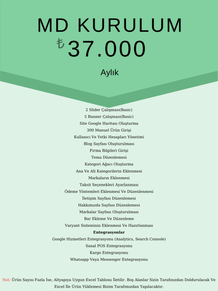 MD Kurulum Hizmeti