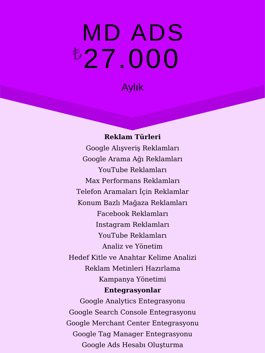MD ADS  Reklam Yönetim Hizmeti