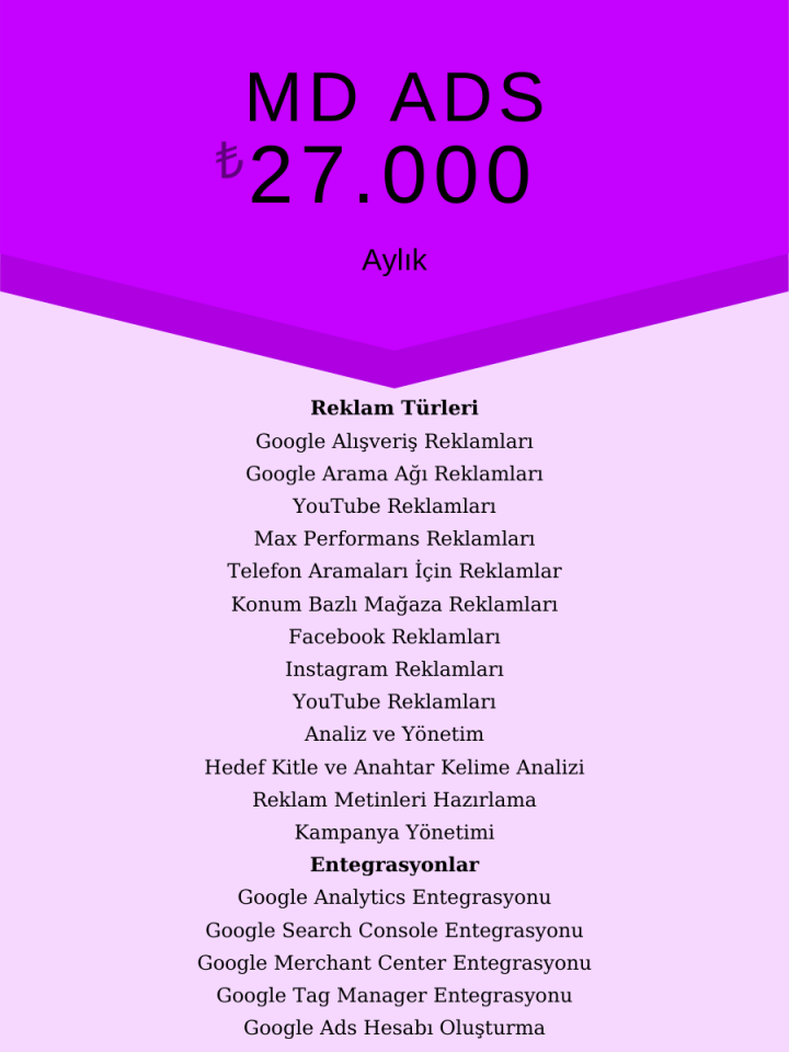 MD ADS  Reklam Yönetim Hizmeti